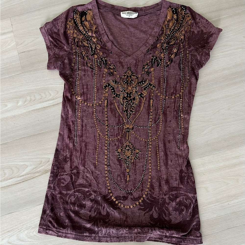 Fancy embellished T-shirt